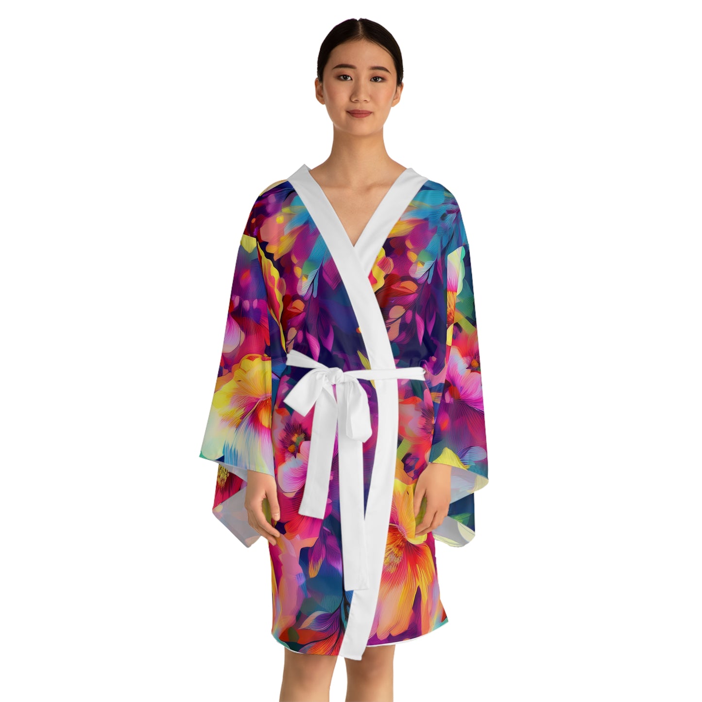 Long Sleeve Kimono Robe - Graceful, Bold, and Effortlessly Chic