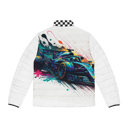 Artistic Men's Puffer Jacket - White / Racing