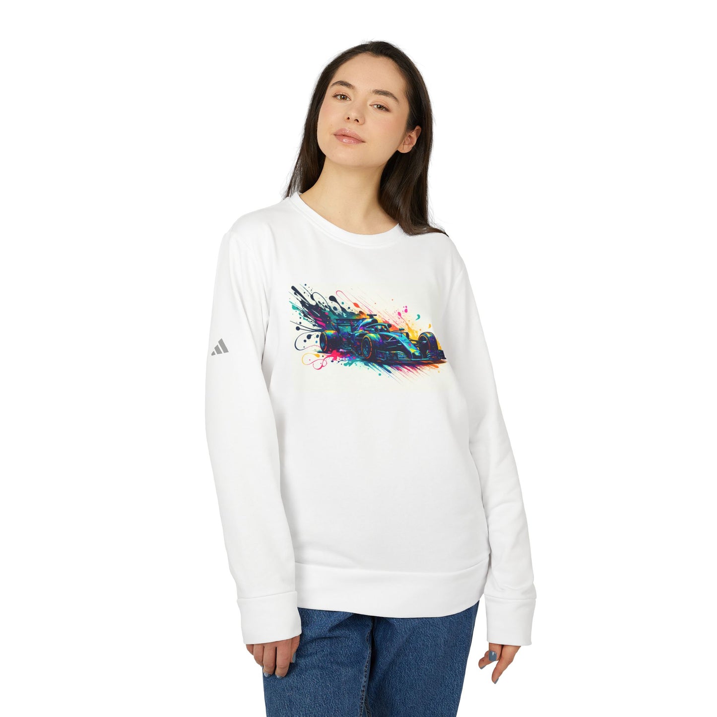 Racing Sweater - Cozy Meets Cool in This Unisex Fleece Crewneck