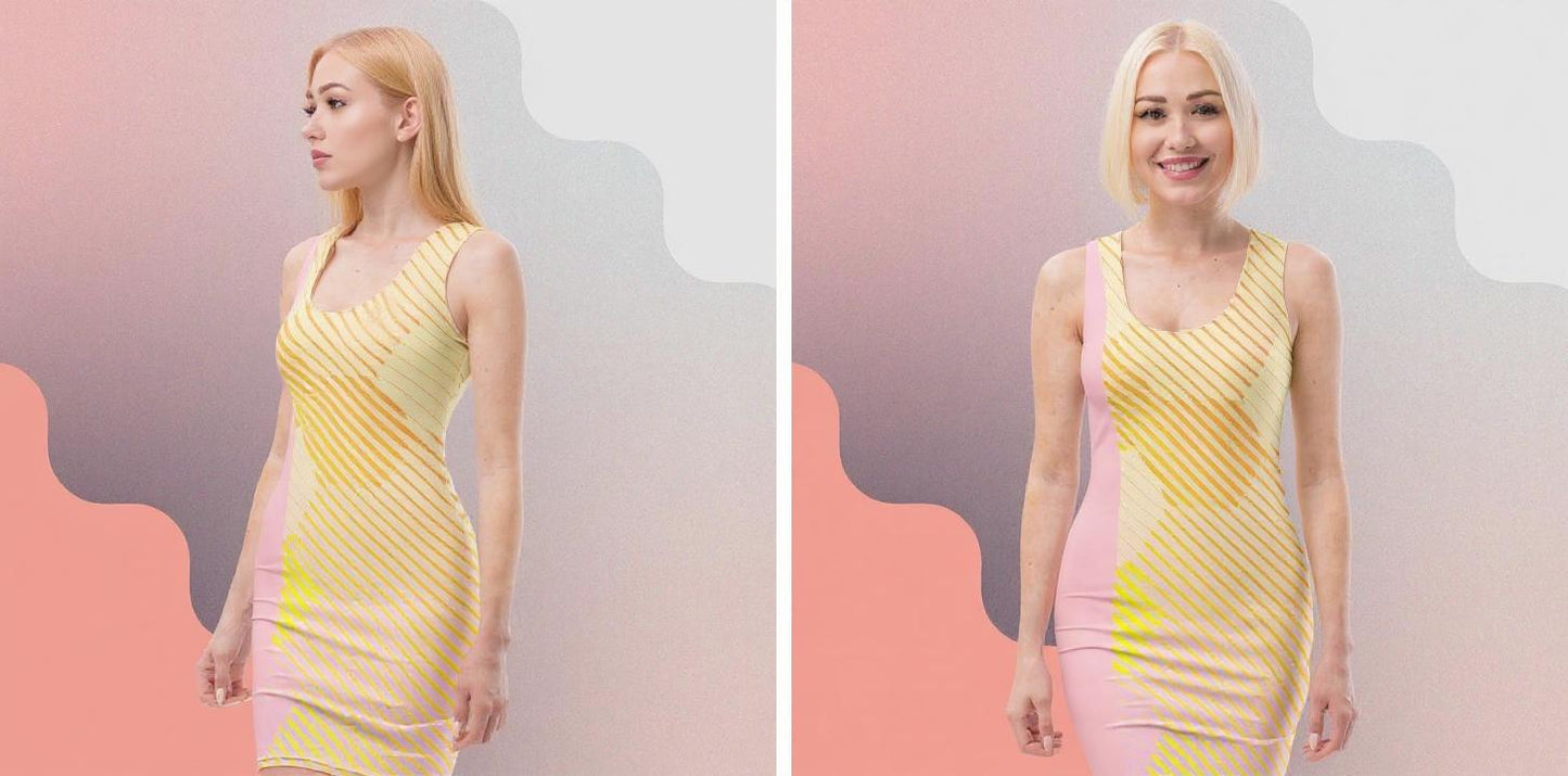 Second-Skin Dress - “Sunburst Blush”