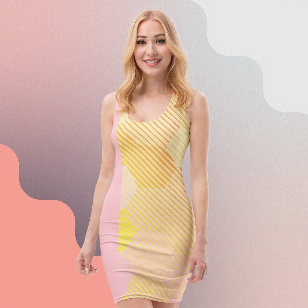 Second-Skin Dress - “Sunburst Blush”