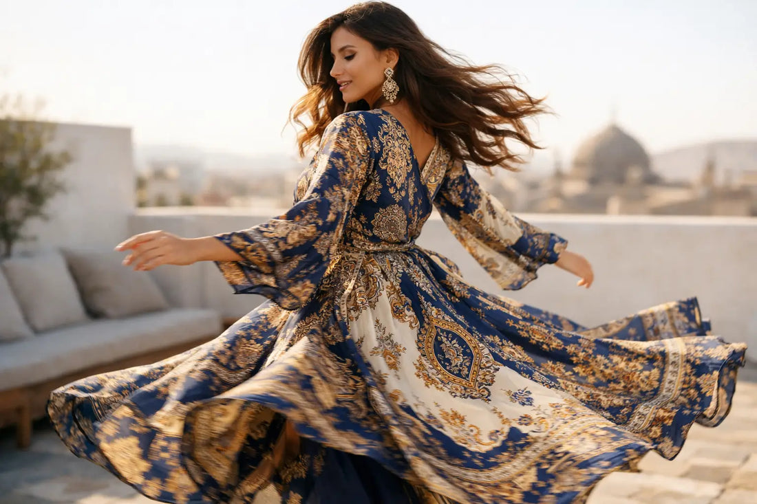 Persian Pattern Fashion Clothing With Motion