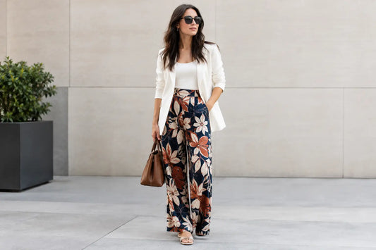 How to Style Printed Pants Without Playing It Safe