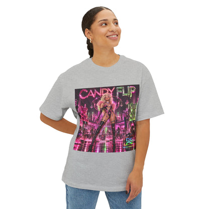Unisex Oversized Boxy Tee Candy FLIP