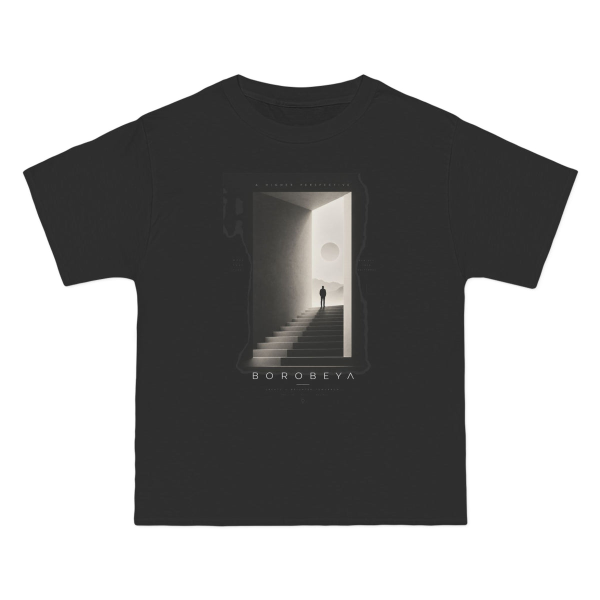 BOROBEYA The Ascent — Men’s Heavyweight Graphic T-Shirt