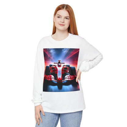 Speed Meets Style: Racing Graphic Long Sleeve Tee