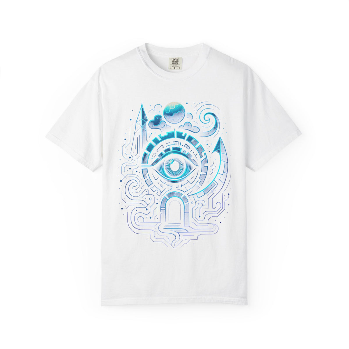 BOROBEYA Vision Portal — Garment-Dyed Graphic T-Shirt