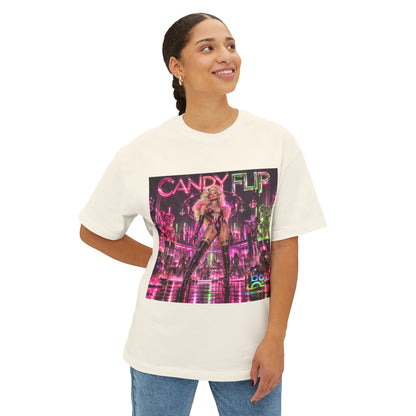 Unisex Oversized Boxy Tee Candy FLIP