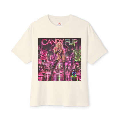Unisex Oversized Boxy Tee Candy FLIP