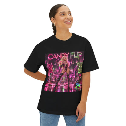 Unisex Oversized Boxy Tee Candy FLIP