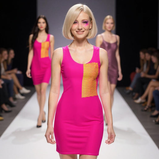 Second-Skin Dress- Magenta Sunset