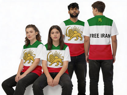 Limited Edition - Unisex sports jersey - Iranian Flag - Two-way stretch fabric