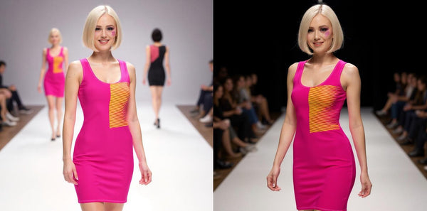 Second-Skin Dress- Magenta Sunset