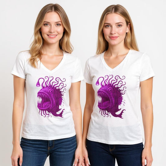 Unisex Jersey Short Sleeve V-Neck Tee