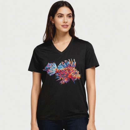 Unisex Jersey Short Sleeve V-Neck Tee